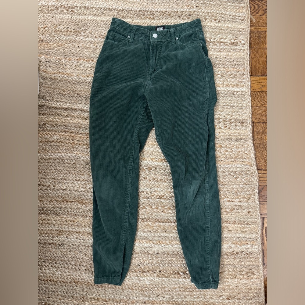 BDG Forest Green High-Rise Corduroy Pants